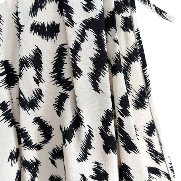 A.L.C. Eden Leopard Asymmetrical Silk Dress - Picture 10 of 12